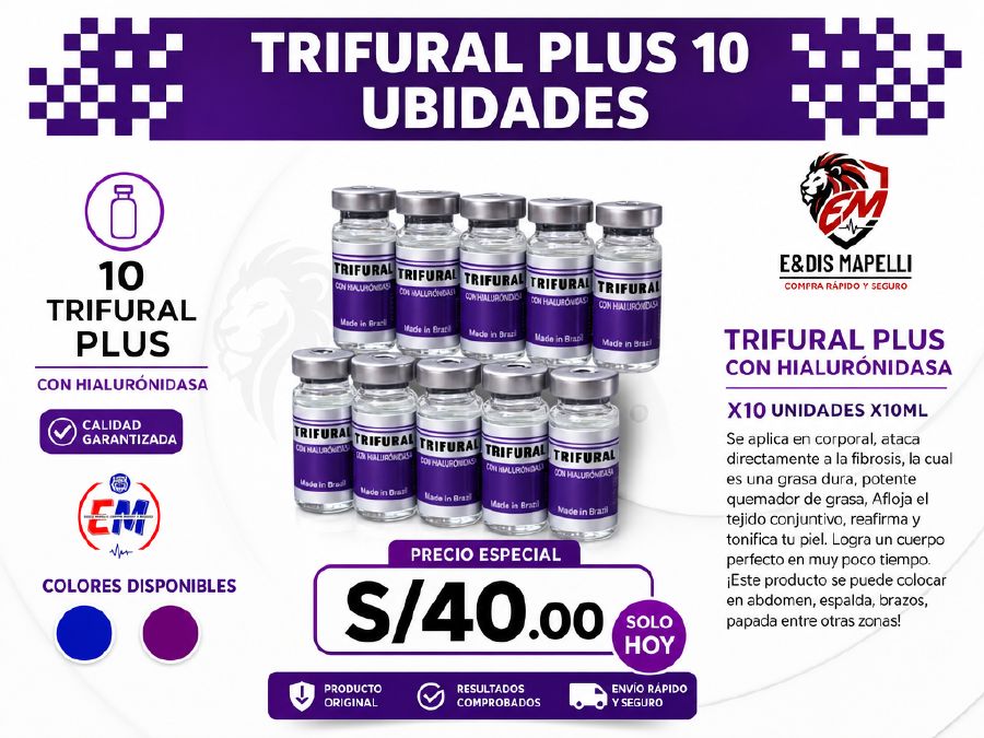 Trifural Plus 10 unidades