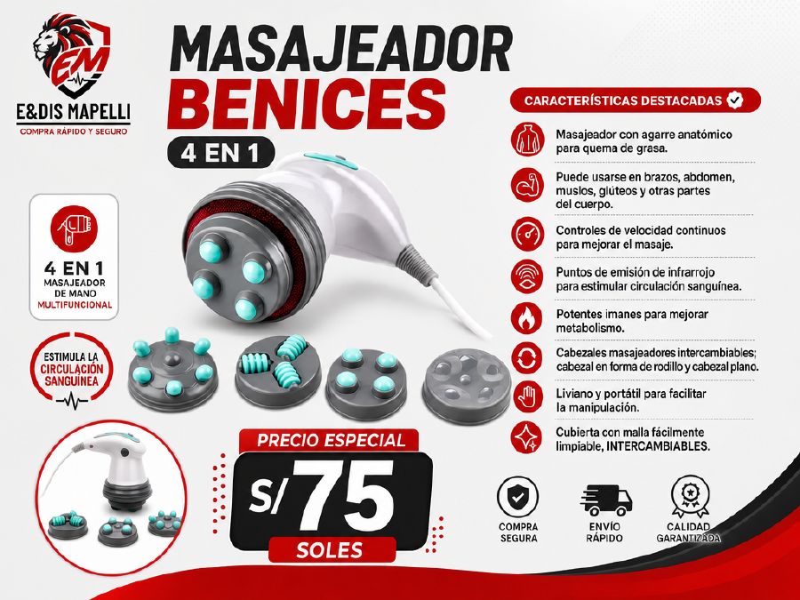 Masajeador Benices 4 en 1