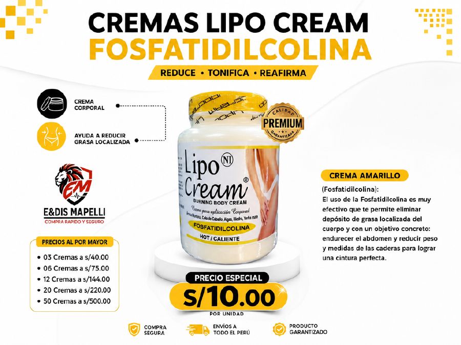 Crema Lipo Cream Fosfatidilcolina