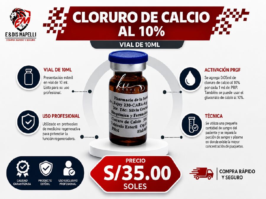 Cloruro de Calcio al 10%
