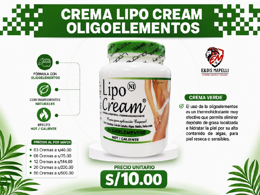 Crema Lipo Cream Oligoelementos